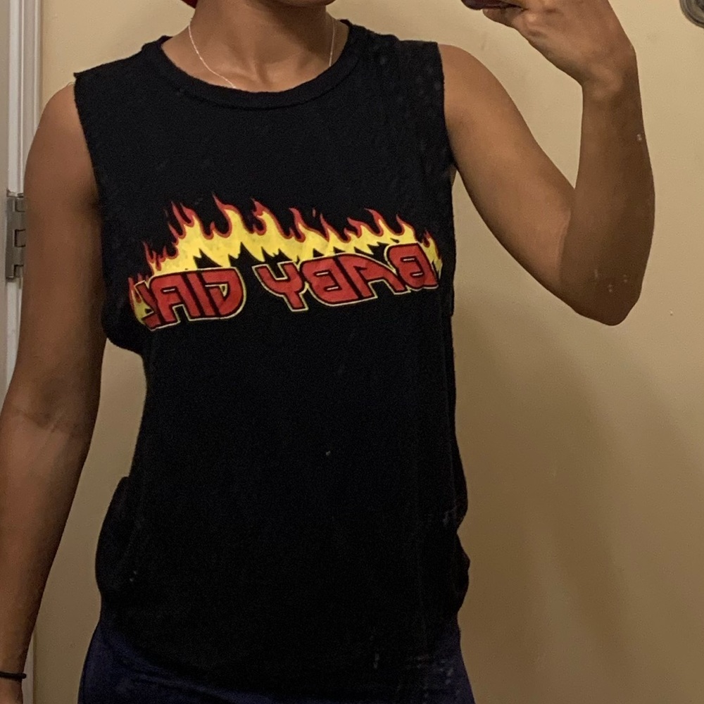 “Baby girl” Black Muscle Tee
